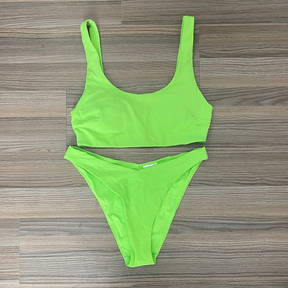 H&M lime green bikini swimsuit never worn